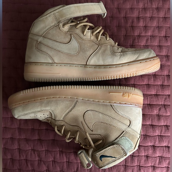 Nike Air Force 1 ‘07 Mid Flax (2014) Size 8 M - Picture 5 of 10